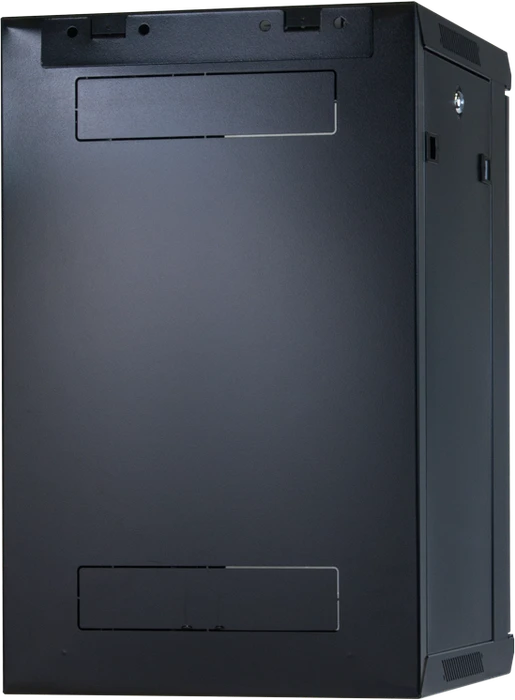 Rockstable 10" Wandschrank 12HE, Sicherheitsglastür, IP2X, schwarz, 450mm tief