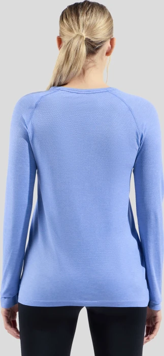 Odlo Essential Seamless Funktionsshirt langarm persian jewel melange (Damen)