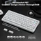 Attack Shark X82PRO HE Magnetic 75% inkl. Spiralkabel, weiß mit Kontur, LEDs RGB, Outemu White Jade Magnetic, USB/Bluetooth, US Vorschaubild