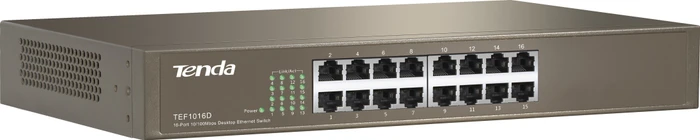 Tenda TEF1000 Desktop Switch, 16x RJ-45