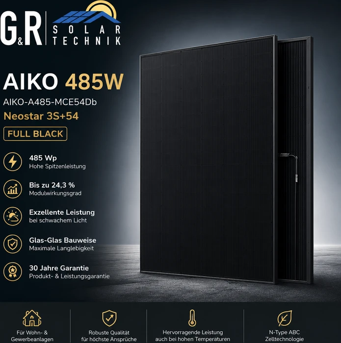 AIKO Neostar 3S+54 A485-MCE54dB, 485Wp, 37 Stück, 17.95kWp