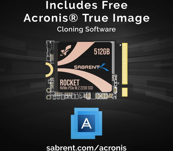 Sabrent Rocket 2230 512GB, M.2 2230 / M-Key / PCIe 4.0 x4