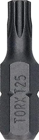 Bosch Professional Extra Hard T Torx Bit 1/4", T25x25mm, 25 Stück
