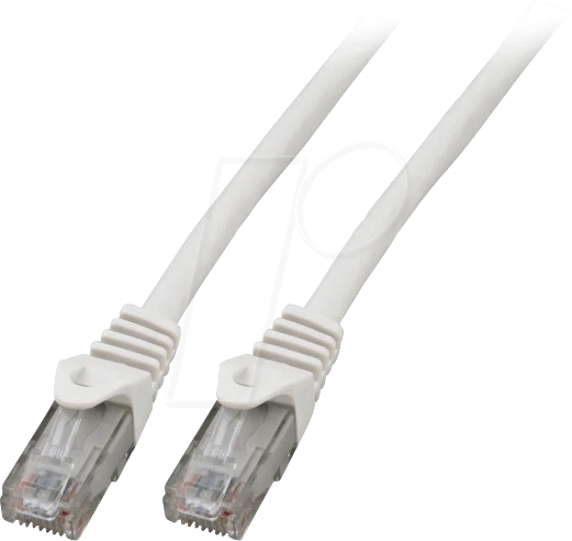 EFB Elektronik CCA Patchkabel, Cat6, U/UTP, RJ-45/RJ-45, 10m, weiß