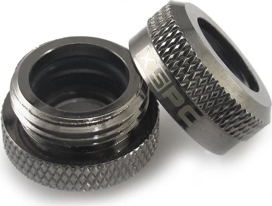 XSPC Rohranschluss G1/4" auf 14/10mm, schwarz verchromt