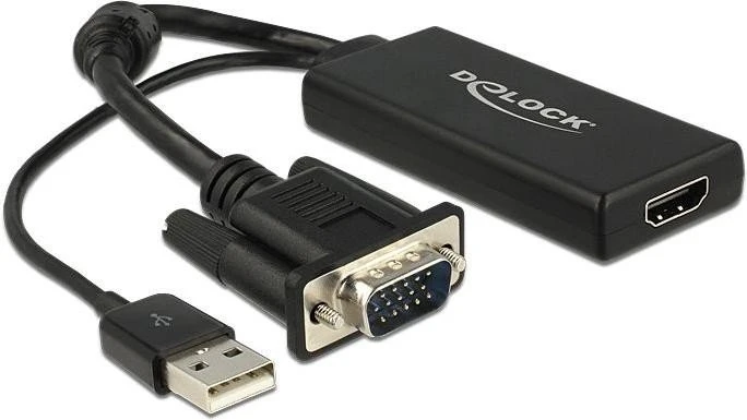 DeLOCK VGA zu HDMI Adapter schwarz
