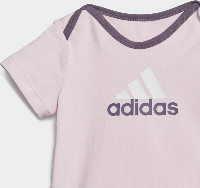 adidas Essentials Big Logo Body und Beanie Geschenk Set clear pink/shadow violet (Junior)