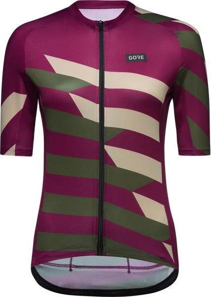 Gore Wear Spirit Signal Chaos Trikot kurzarm process purple/utility green (Damen)