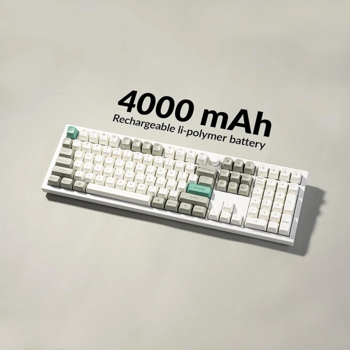 Keychron Q6 Max, Shell White, LEDs RGB, hot-swap, Gateron Jupiter RED, USB/Bluetooth, US