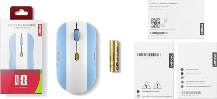 Lenovo 350 Silent Mouse, WM 2026 Fan Edition - Argentina, Bluetooth