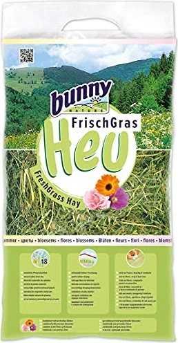 bunny Allgäuer Frisch Gras Heu mit Blüten