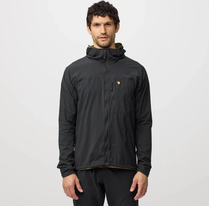 Fjällräven Bergtagen Windshell Funktionsjacke schwarz (Herren)