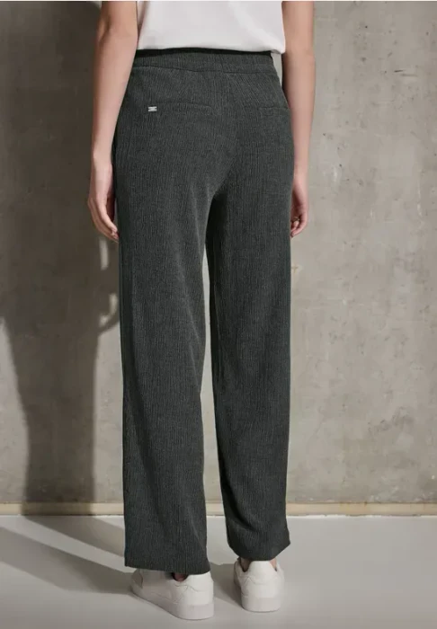 Street One Straight Leg Struktur Hose desert pine green (Damen)