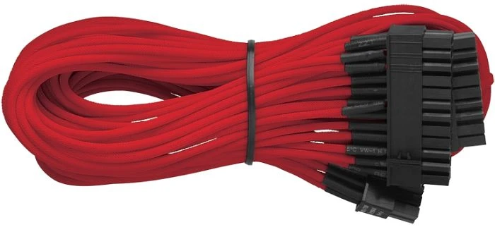 Corsair AX850/AX750/AX650 Sleeved Modular Upgrade-Kit, rot