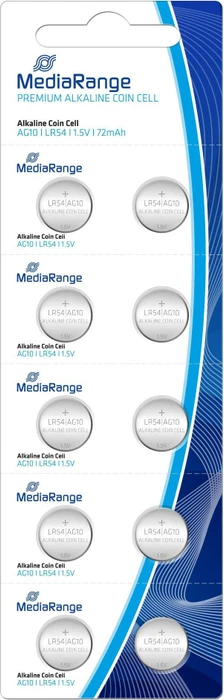 MediaRange Premium Alkaline LR54/LR1130, 10er-Pack