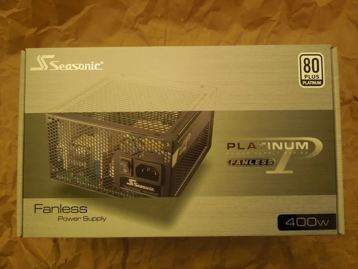 Seasonic Platinum Series Fanless 400W, ATX 2.3