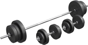 Gorilla Sports Hantelstangen Kunststoff Sternverschluss Set 70kg