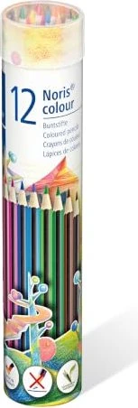 Staedtler Noris colour 185 Buntstift sortiert, Metalldose, 12er-Set