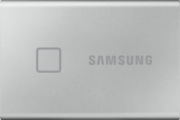 Samsung Portable SSD T7 Touch, Metallic Silver, 2TB, USB-C 3.1