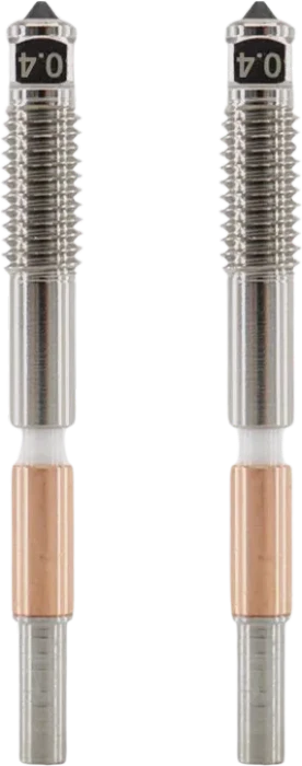 QIDI Druckdüse Bimetal für Q2 2er-Set, 0,4 mm (2 Stk), 1.75mm, 0.4mm, 2er-Pack