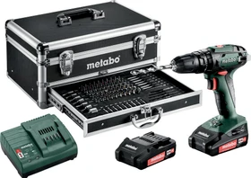 Metabo BS 18 Set Akku-Schlagbohrschrauber inkl. Koffer + 2 Akkus 2.0Ah + Zubehör