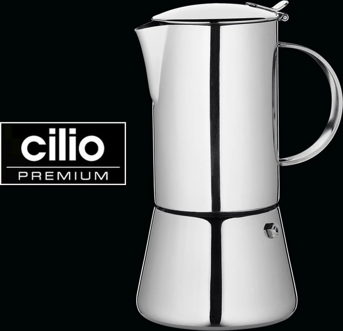 Cilio Aida 4 Espressokanne poliert