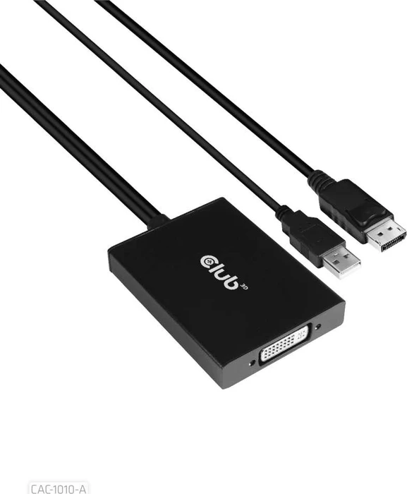 Club 3D aktiver DisplayPort/Dual-Link DVI Adapter, HDCP OFF Version, für Apple Cinema Displays