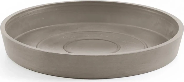 Ecopots Amsterdam Blumentopfuntersetzer rund 15cm taupe