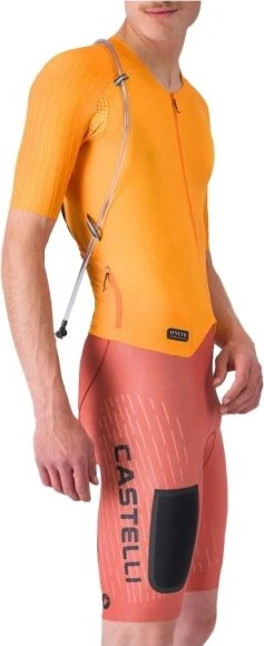 Castelli Unlimited Speedsuit Trikot kurzarm vivid orange/hot sauce/black (Herren)