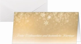 Sigel Weihnachtskarten Motiv Golden Christmas Night Universalpapier weiß, 210x105mm, 250g/m², 25 Blatt