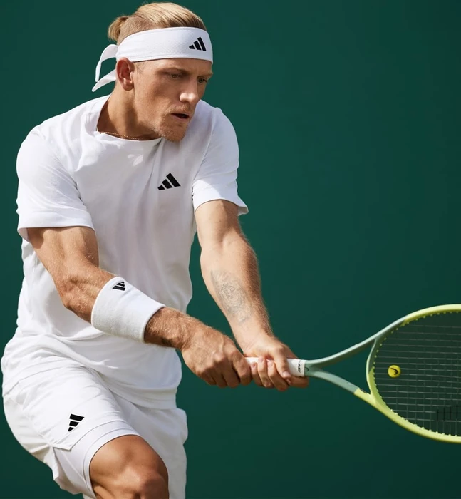 adidas Tennis L Schweißband weiß/schwarz