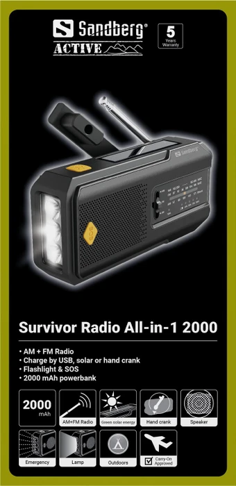 Sandberg Survivor Radio All-in-1 2000