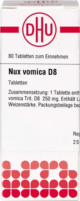 DHU Nux vomica D8 Tabletten, 80 Stück