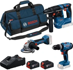 Bosch Professional Akku-Maschinenset inkl. Tasche + 2 Akkus 4.0Ah