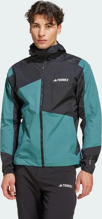 adidas Terrex Xperior Hybrid Rain.RDY Funktionsjacke preloved teal/black/carbon (Herren)
