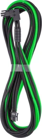 CableMod C-Series Pro ModMesh, 12V-2x6 Kabel, StealthSense, Corsair Type 5, 16-Pin PCIe Stecker auf 16-Pin PCIe 5.1 12V-2x6 Stecker, Adapterkabel, 90°, schwarz/hellgrün, 65cm
