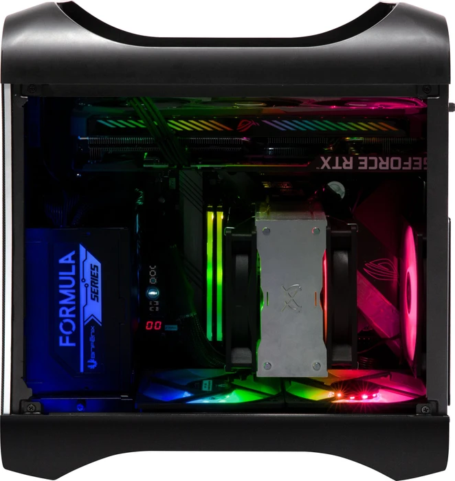 BitFenix Prodigy M 2022 ARGB, schwarz, Glasfenster