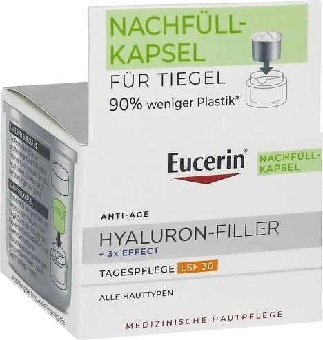 Eucerin Anti-Age Hyaluron-Filler + 3x Effect Tagespflege LSF30 Refill, 50ml