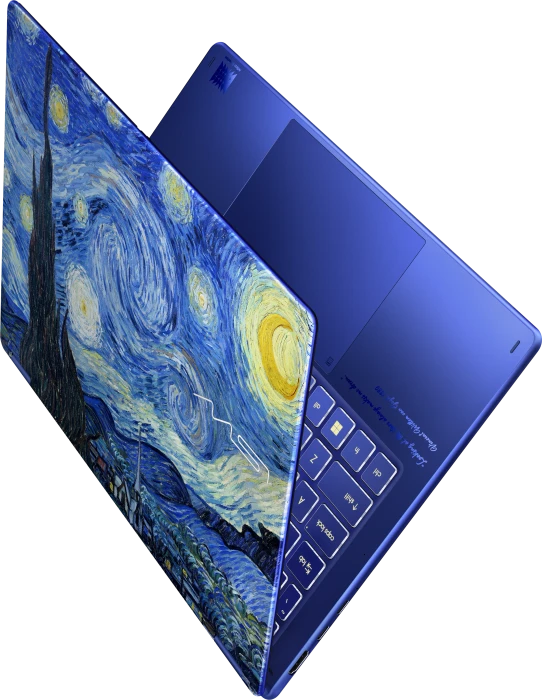 MSI Prestige 14 Flip AI+ The Starry Night-270N, Star Blue, Core Ultra X9 378H, 32GB RAM, 1TB SSD, DE, Vincent van Gogh Edition