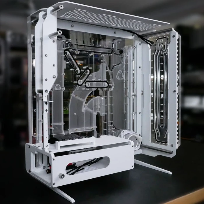 Singularity Computers Spectre 2.0 Elite Kit Side, White, Distro-Plate, Verteilerplatte