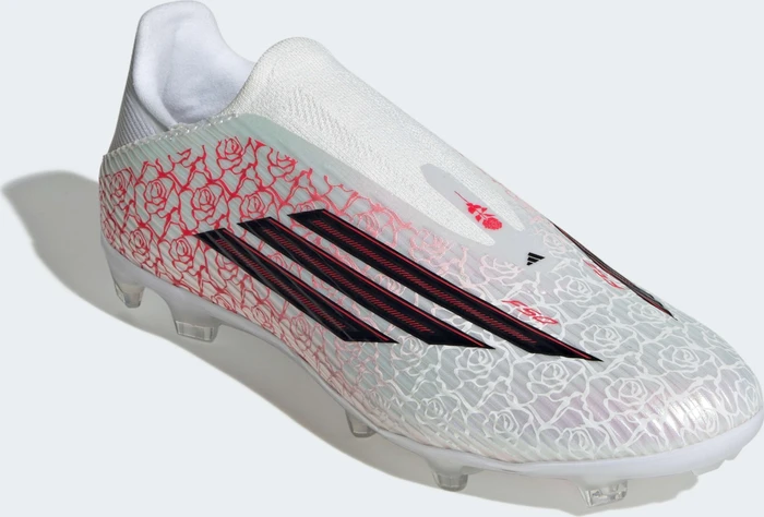 adidas F50 League Laceless FG/MG Lamine Yamal cloud white/core black/lucid red (Herren)