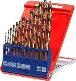 kwb HSS-CO Metallbohrer-Sortiment Kobaltlegiert inkl. Werkzeugbox, 13-tlg.