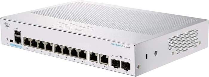 Cisco Business 350 Rackmount Gigabit Managed Switch, 8x SFP, 2x RJ-45/SFP