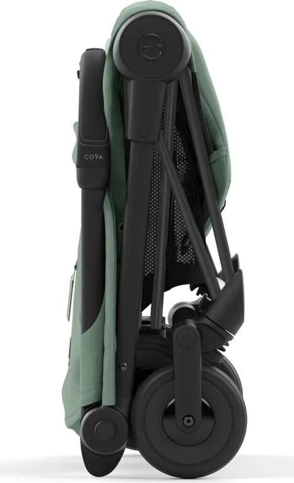 Cybex Coya Matte Black Frame leaf green
