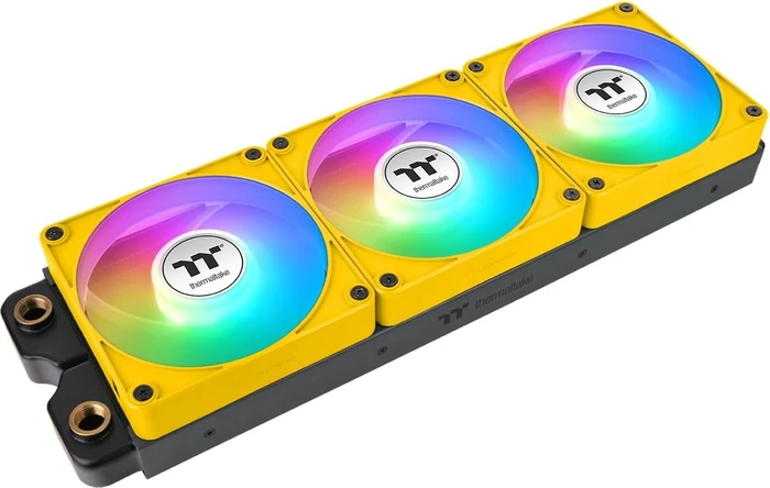 Thermaltake CT120 EX ARGB Sync Reverse Bumblebee, gelb/weiß, 120mm, 3er-Pack