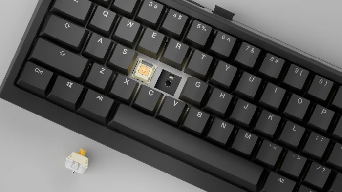 Ducky One X Mini Wireless, schwarz, LEDs RGB, Inductive Analog Switch, USB/Bluetooth, ND