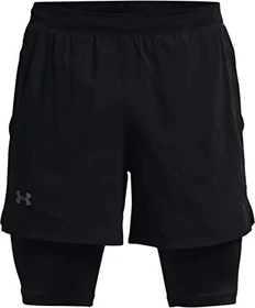 Under Armour Launch 2-in-1 Laufhose kurz black/reflective (Herren)