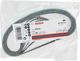 Bosch Professional Y580 Best for Inox Schleifband K80, 19x457mm, 10 Stück