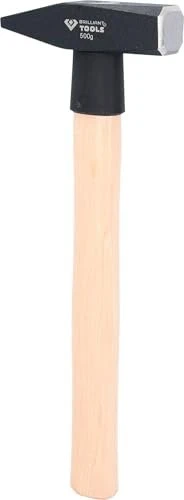 Brilliant Tools Schlosserhammer Hickorystiel, 500g