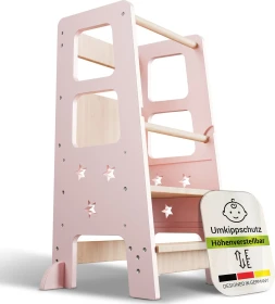Juskys Lernturm Henny rosa/natur
